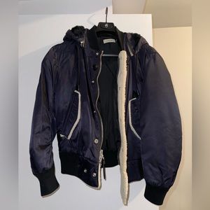 Coach Navy Puffer Short Coat